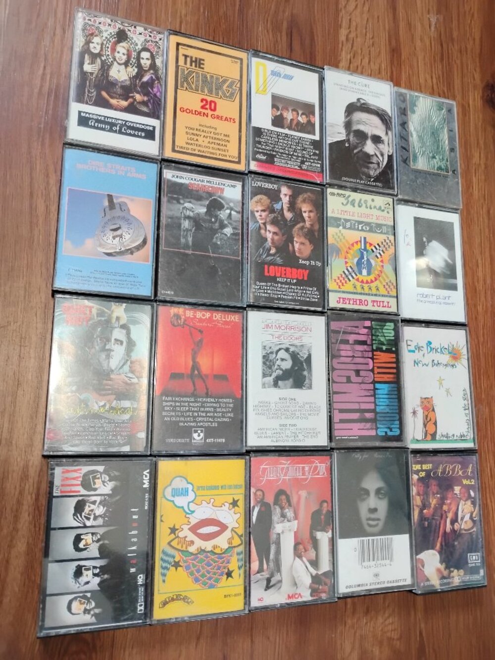 Vintage Cassette Tape Lot Rock Pop (20)